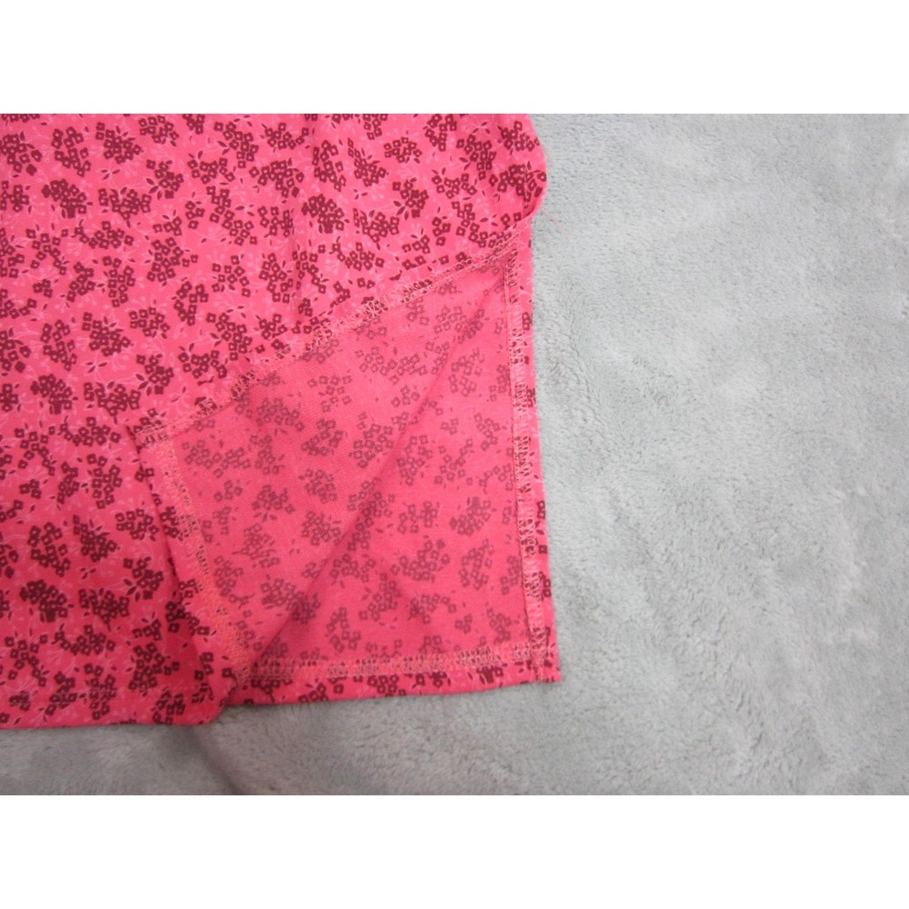 Wet Seal Pink Floral Mini Skirt Women's Large Y2K Stretch Slip Bodycon - Picture 6 of 8